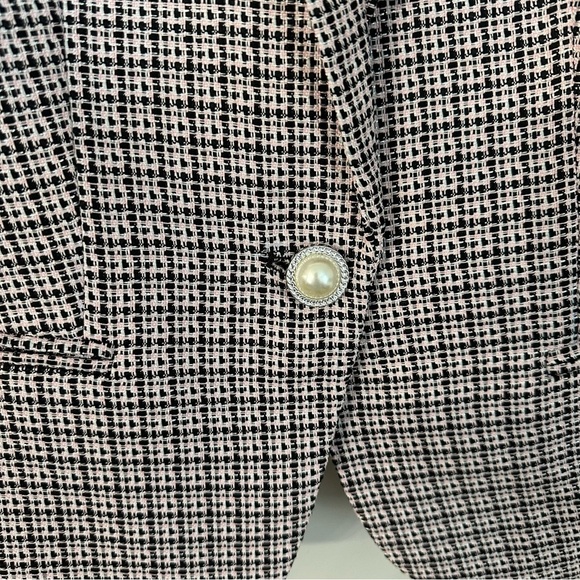 JM Studio by John Meyer Women’s Long Sleeve Houndstooth Blazer Jacket Sz M GUC - Picture 3 of 8